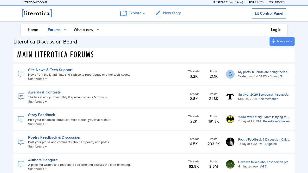 Literotica Forum