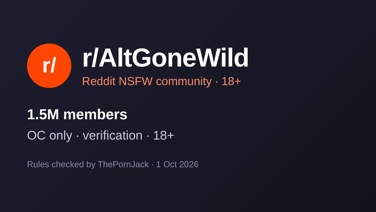 r/AltGoneWild